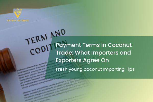 coconut export payment terms